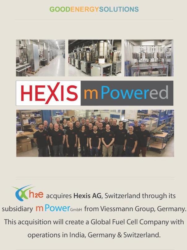 Adar Poonawalla Backed Startup h2e power acquires swiss company hexis ag