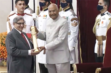 Dr. Cyrus Poonawalla conferred with the Padma Bhushan Award