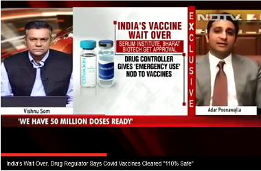 India's Wait Over, Drug Regulator Says Covid Vaccines Cleared '110% Safe'